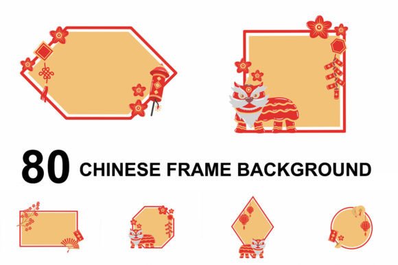 Chinese Frame Background Illustration