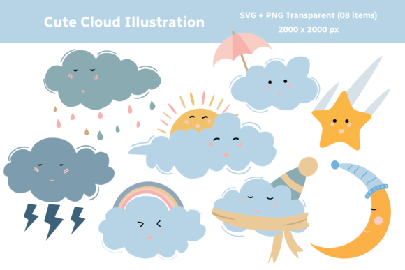 Cute Cloud Illustration