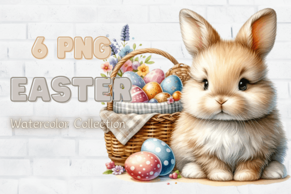 Easter Bunny Set Cute Rabbit Decals Eggs