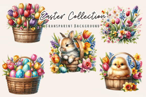 Easter Spring Flower Collection