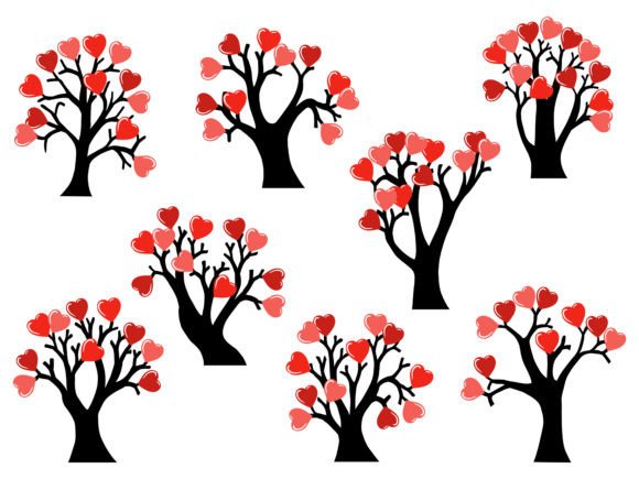 Heart Tree Valentines Background