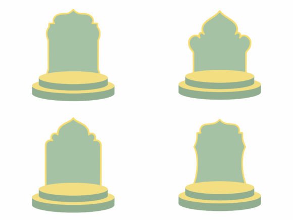 Islamic Empty Podium Stage Background
