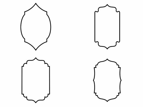 Islamic Frame Line Art Background