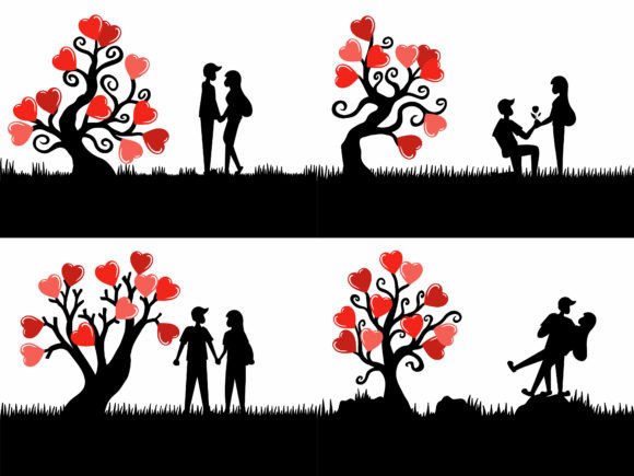 Love Couple Background Valentines Day