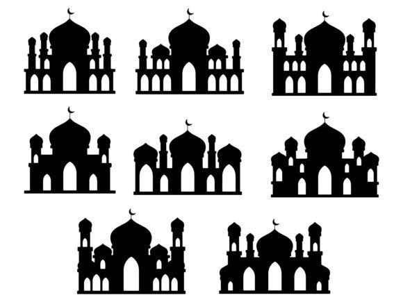 Mosque Ramadan Silhouette Background