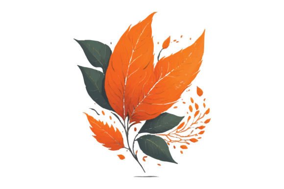 Watercolor Tree Leaves