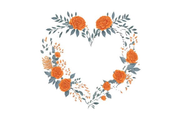 Watercolor Tropical Love Frame
